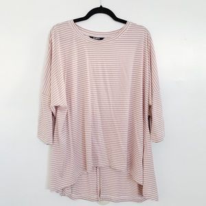 Tops - blush striped tee Tops - blush striped tee